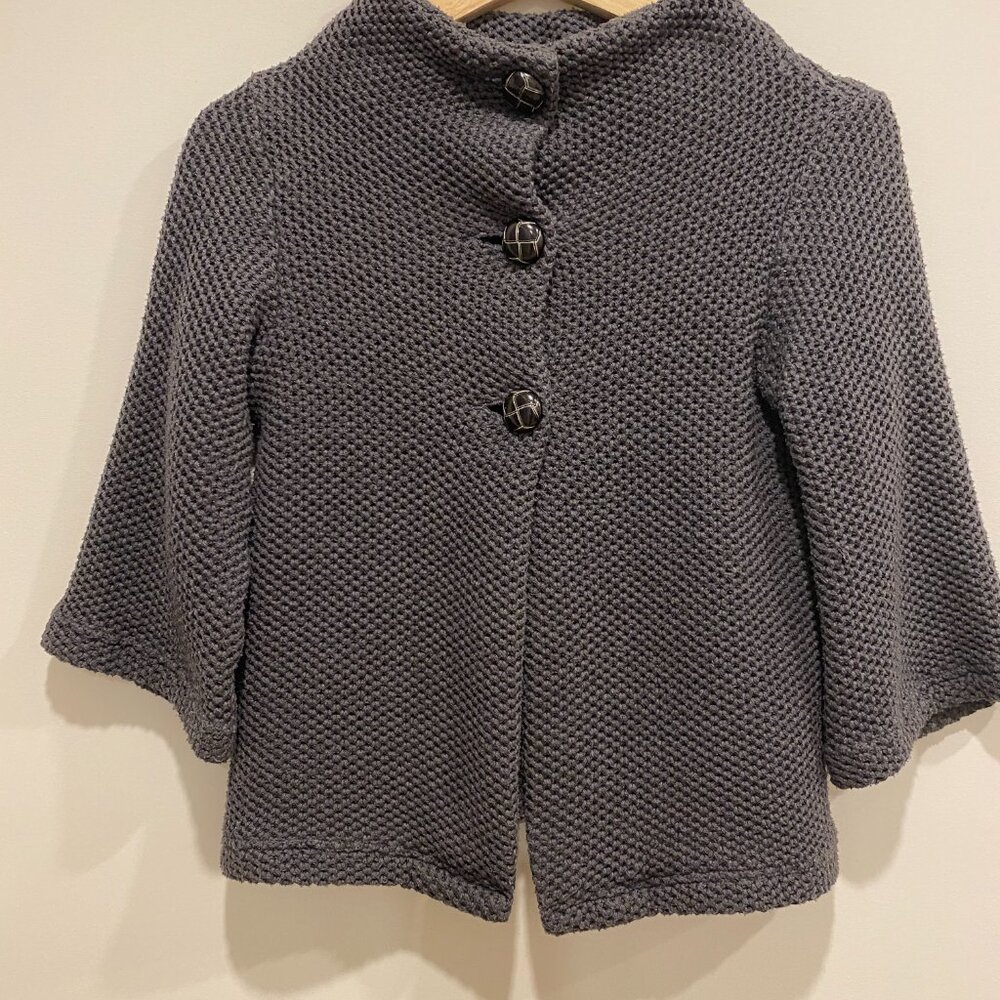 Knitted High neck cardigan, size S